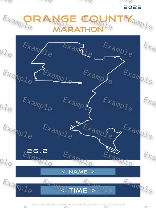 Orange County Marathon Poster