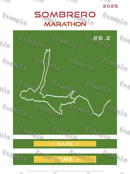 Sombrero Marathon Poster